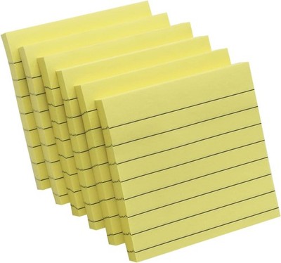 Lined Stiy Notes,600 Sheets Self-Sti Notes, Easy to Post for School,