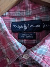 Polo Ralph Lauren Xl Long Sleeve Button Down Collar Shirt Red Multicolor