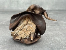 CLARECRAFT BERNARD PEARSON CLAY FIGURINE WARLOCK WIZARD MERLIN SORCERER 4" X 5"