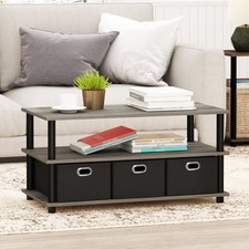 Coffee Table W/ Bin Drawer Storage Living Room