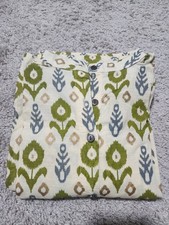 Indian Women's Green Cotton Floral Printed Kurti Tunic Dress Size:-bust 37inch