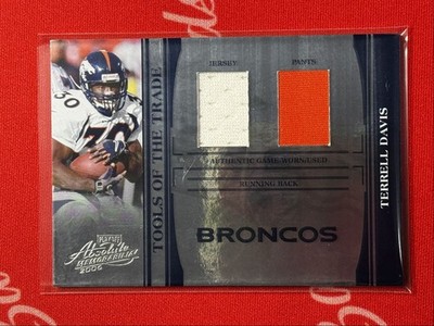 2006 Playoff Absolute Memorabilia Tools of the Trade Terrell Davis 23/50 Denver