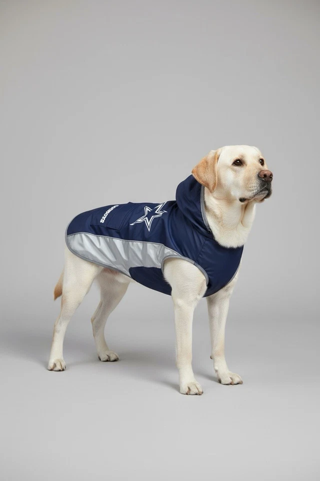 Moletom com capuz oficial NFL Pet primeiro tamanho grande 20”-24” Dallas Cowboys cachorro NOVO - Imagem 2 de 4