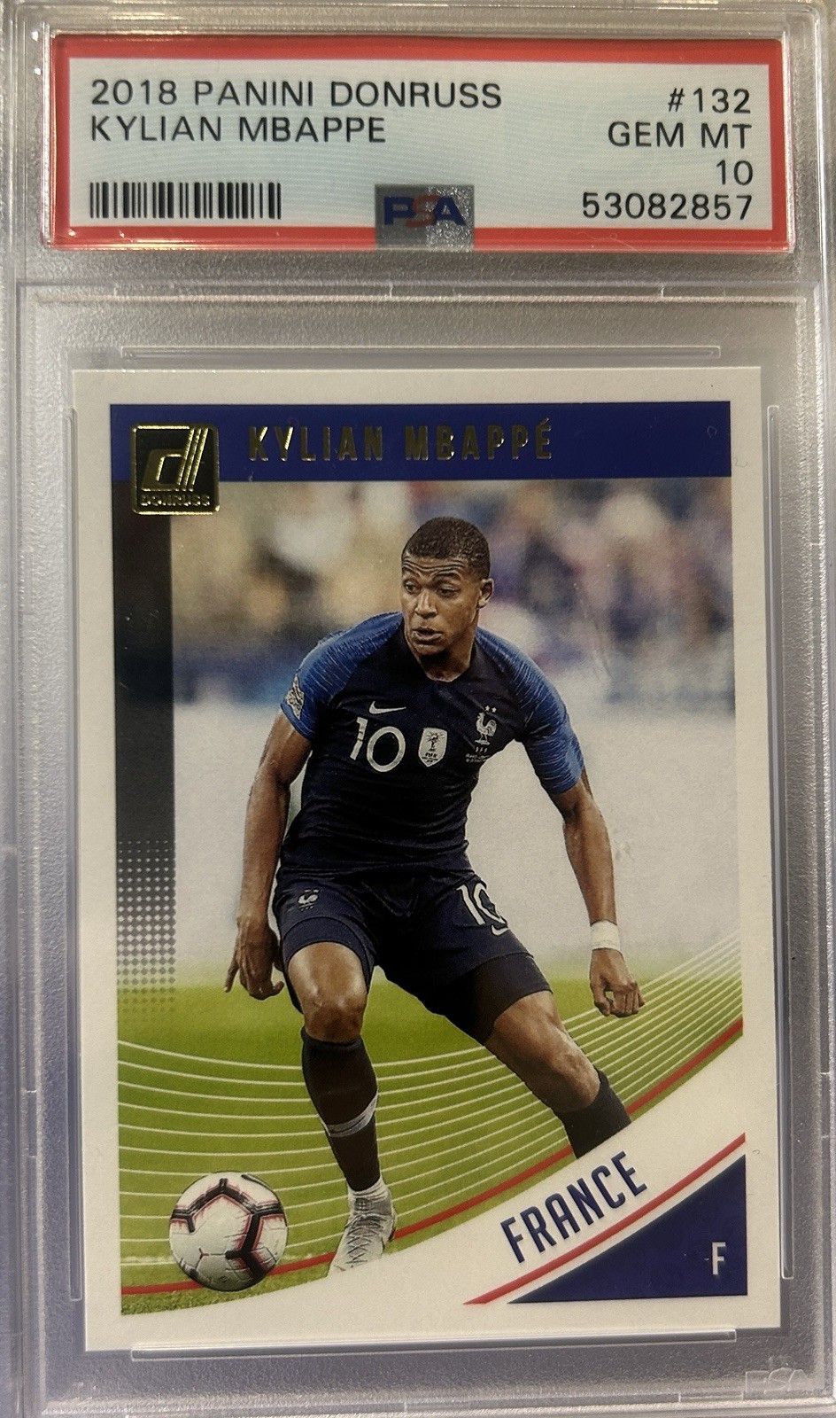 2018-19 Panini Donruss Kylian Mbappe #132 PSA 10