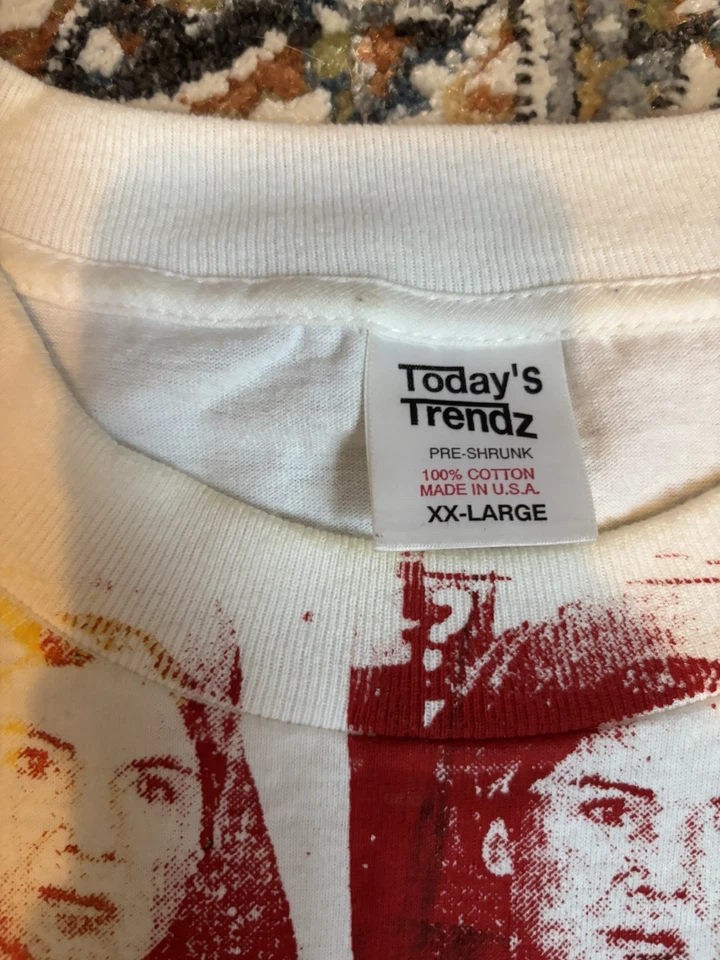 Vintage Charles Manson Serial Killer Family Values T Shirt White XXL - Image 3 of 4