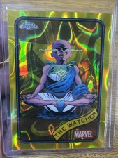2025 Topps Chrome Marvel - The Watcher #28 Yellow Lava Refractor