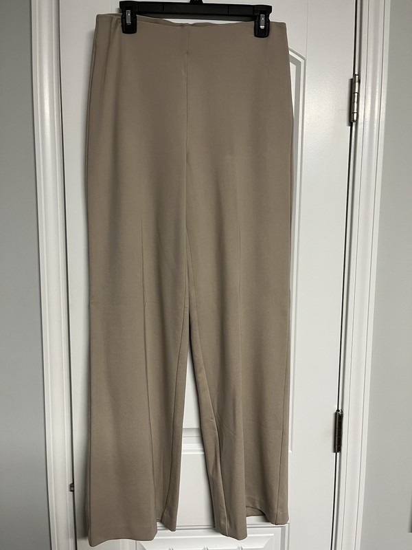 Carolina Belle Montreal Women Soft Stretch Pull On Wide Leg PANTS Career Sz 8