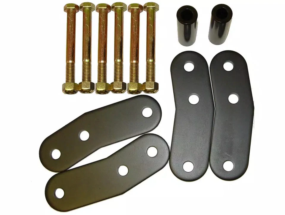 Rugged Ridge Leaf Spring Shackle Kit Greaseable 18265.02 Fits 1955-1975 CJ Foto 2 de 4