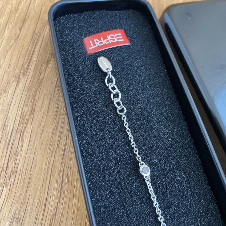 Esprit Armreif Armband Silber Braun 18-20 cm Länge Edel Neu - Bild 4 von 4