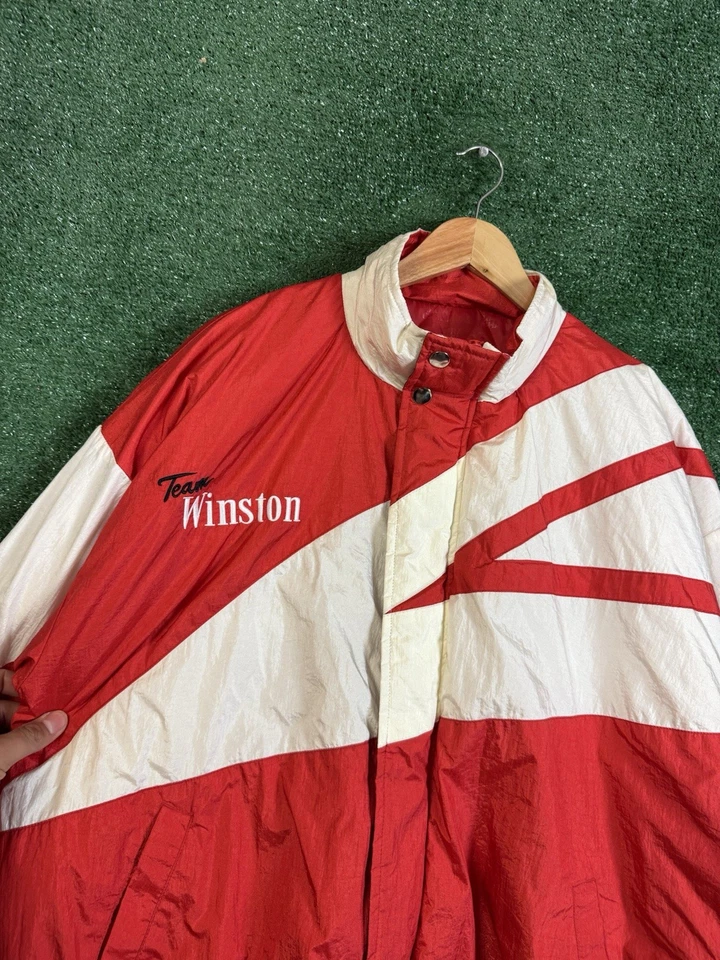 Vintage Winston Cup No BULL Light Jacket Large 23 NASCAR Racing Champions XL - Image 2 of 4