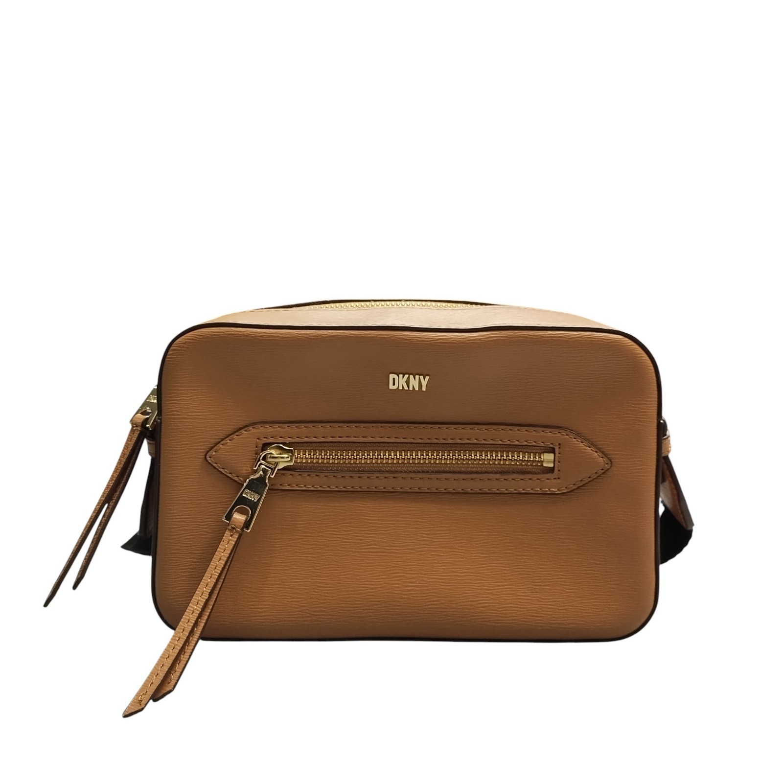 DKNY Bryant Crossbody Camera Bag Womens Brown Leather Elegan