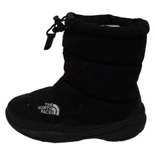 Auth THE NORTH FACE - NF51485 Black Chemical Fiber Synthetic Leather Boots