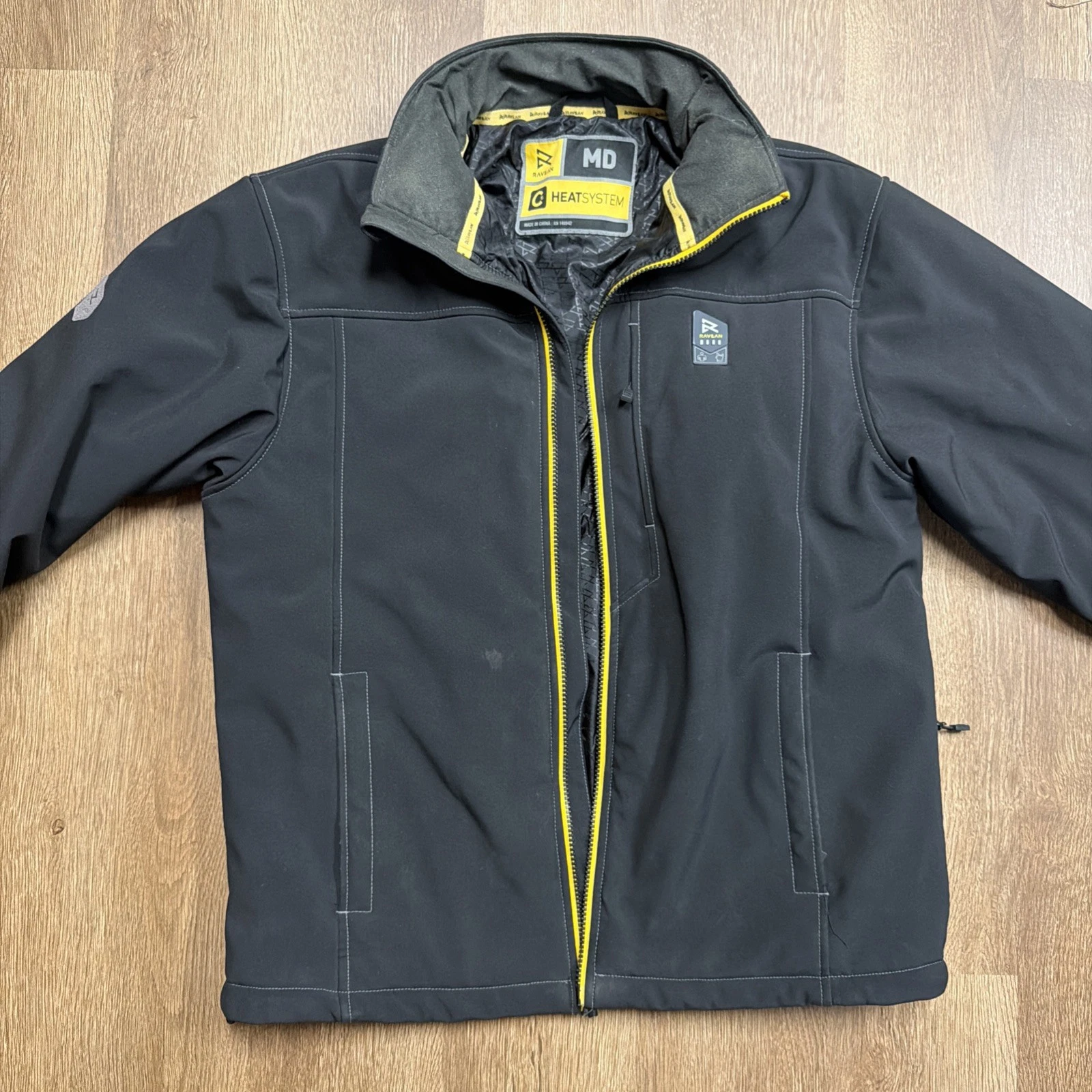 Ravean Men's Canvas Heated Jacket with 12V Battery Kit MEDIUM