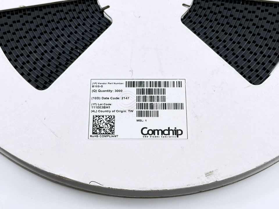 50 PIEZAS B10S-G Comchip SMD Puente Rectificador 1kV 0.8A MBS-4 Monofásico 30A Sobretensión Foto 4 de 4