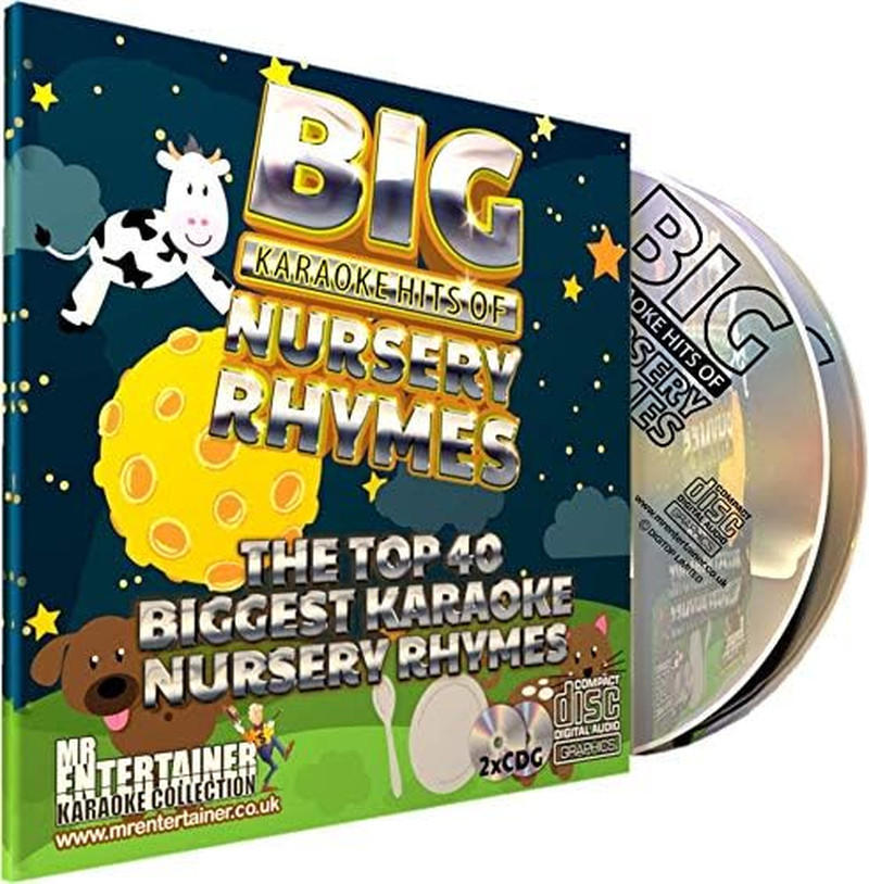 Mr Entertainer Big Karaoke Hits of Nursery Rhymes - Double CD+G (CDG) Pack. Top