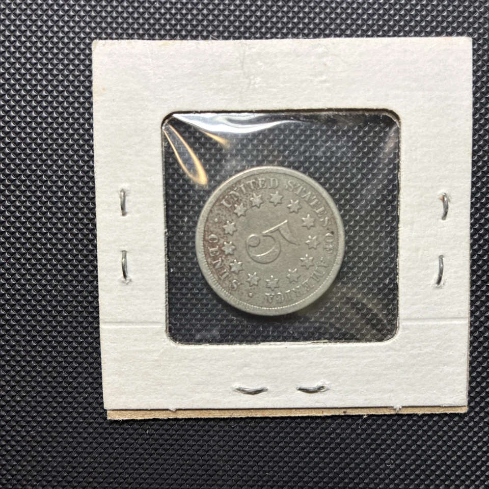 1869 Shield Nickel 5 Cents 5C Ungraded Post Civil War Date US Coin CC27267 - Image 2 of 4