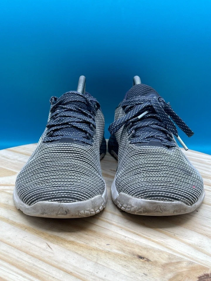 Reebok CrossFit Nano 9 DV6365 Athletic Shoes Women's Sz 7.5 Gray Black Lace Up - Image 2 of 4