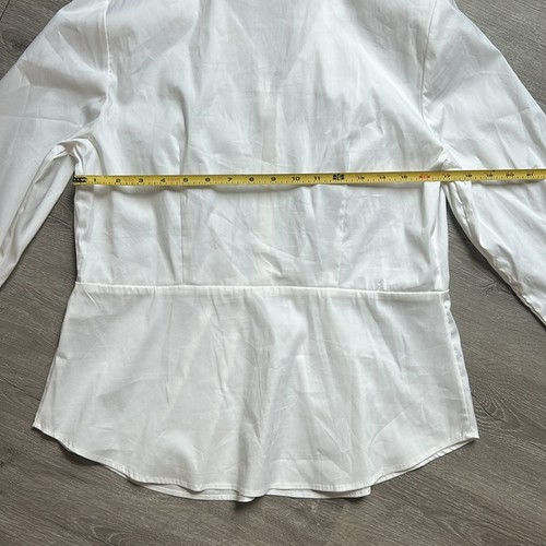 CHICO- Sz 8 black label blouse- white buttons , casual, capsule wardrobe - Picture 2 of 10