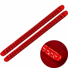 2pc Submersible Red 46led Light Bar Stop Turn Tail Truck Trailer 17