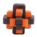 Wooden Brain Puzzle Teaser Toys Educational Logic Skill Puzzle Brain Games F GOD