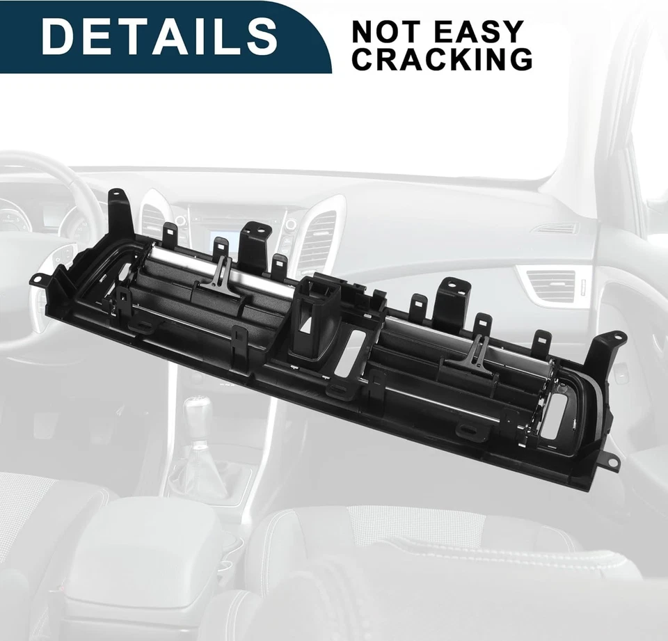 1 Pc Center Dash A/C Outlet Air Vent Panel Fit for BMW 528i 535d 535i 550i Black Foto 4 de 4