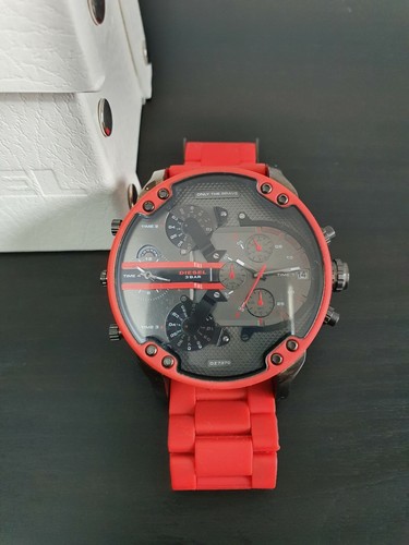 Orologio Cronografo DIESEL DZ7370 Rosso Mister Daddy 2.0 | eBay