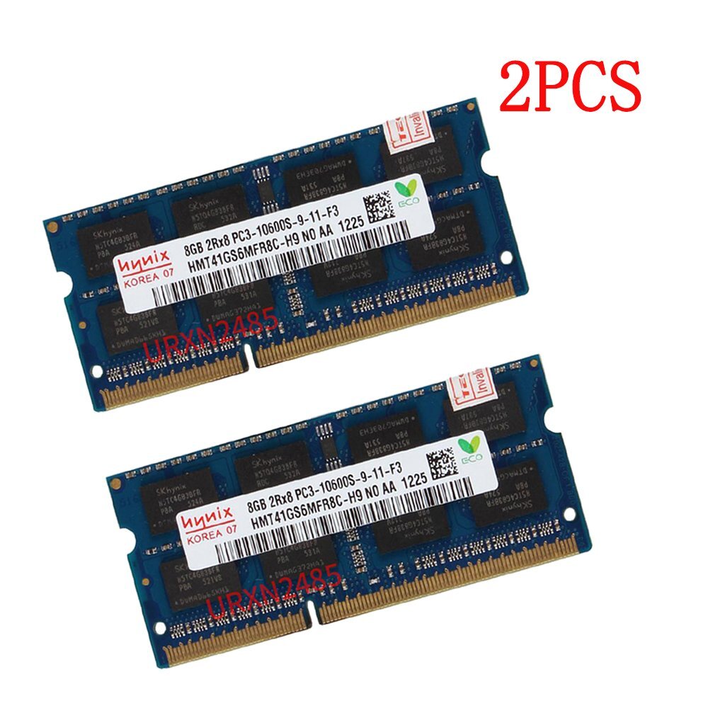 Mémoire RAM Waris (Hynix) 16 Go (2x8 Go) DDR3 PC3-10600 – Serveur/Station, Occasion