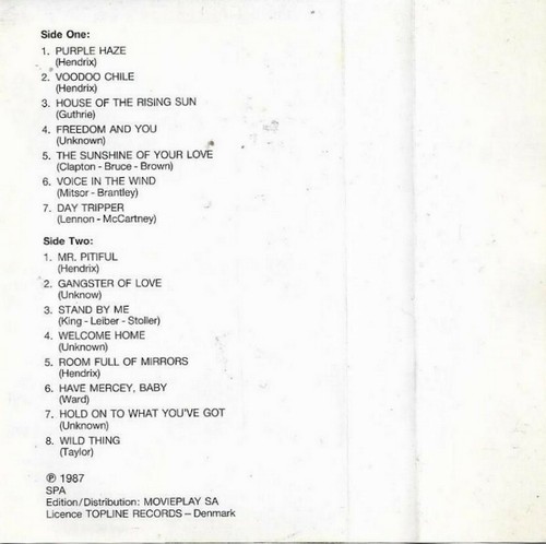 Jimi Hendrix At His Best CASSETTE ALBUM ROCK Alternative Rock, Blues Rock, - Picture 6 of 7