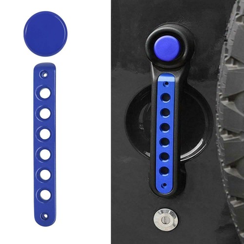 5pcs Grab Handle & Push Button Knobs Cover Trim for Jeep Wrangler JK 07