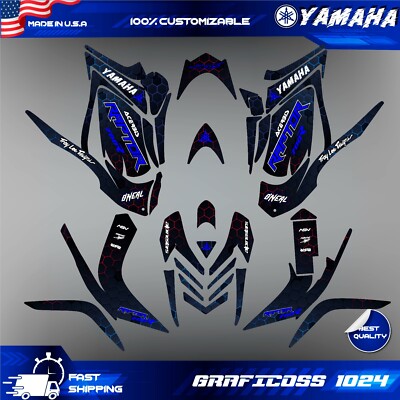 Yamaha Raptor 700 700R Grafik Kit 2006 2007 bis 2012 Decals Aufkleber ATV UTV