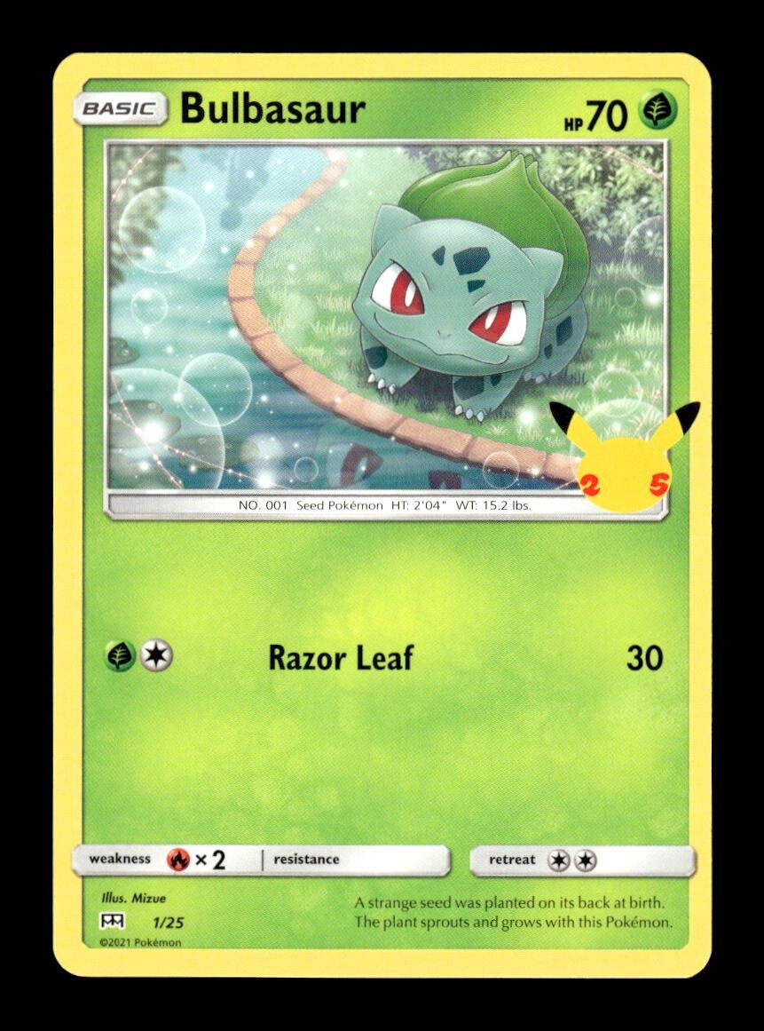 Pokemon Celebrations Bulbasaur 1/25 | eBay