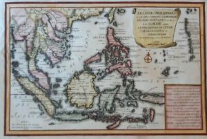 Map Filipinas Java  sumatra  borneo  celebes  Nicolas de Fer 