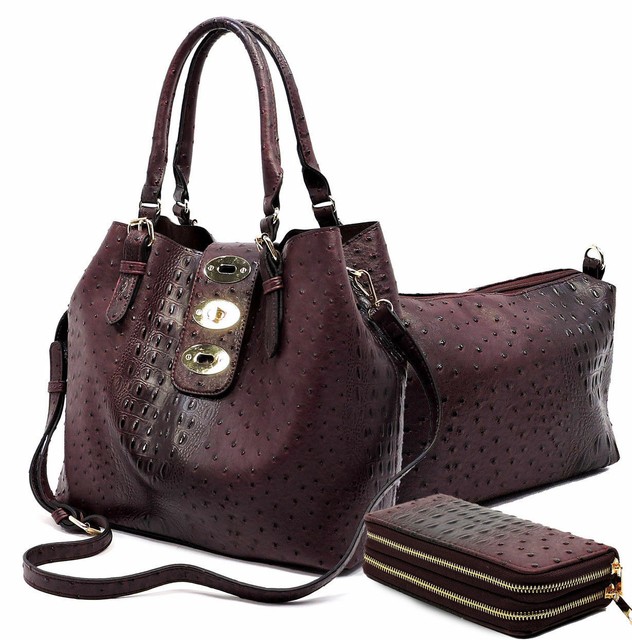 le miel ostrich handbags