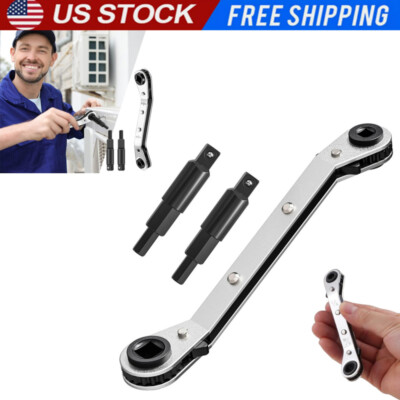 Set Double-Ended Quick Socket Ratchet Wrench Rod Screwdriver Bit Tools US STOCK