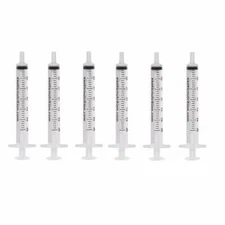 Exotic Nutrition 3mL Slip-Tip Syringe 6 Pack - Baby Animal Feeding Syringes