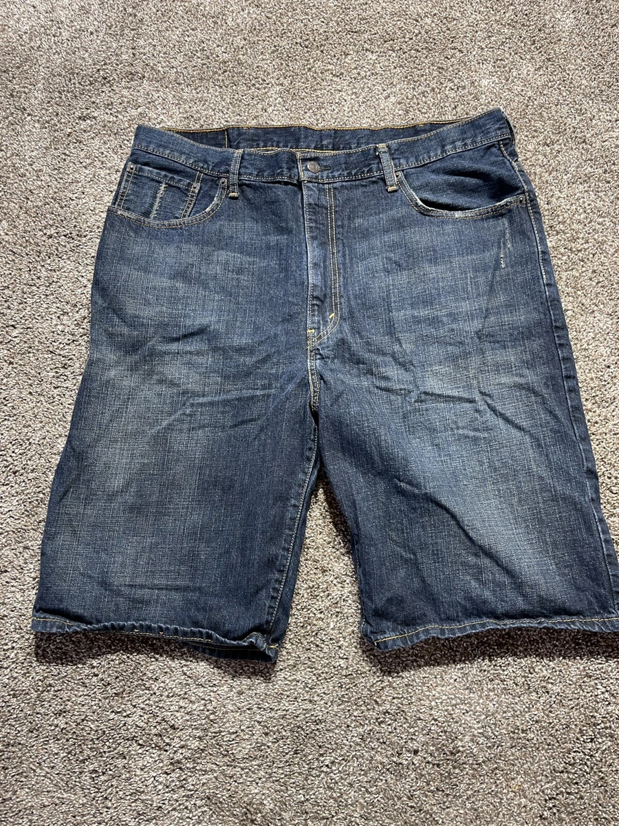 Blue store levi shorts