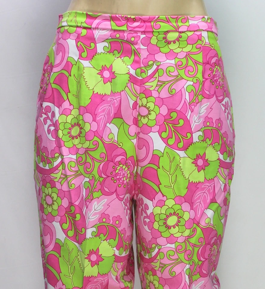 Pantalones cortos Briggs New York para mujer elásticos florales multicolor talla 12 Foto 2 de 4