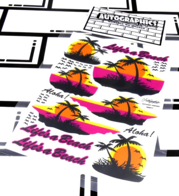 AUTOGRAPHICS of California 1/12 scale not vintage RC decals stickers
