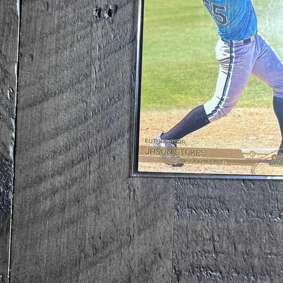 2002 Stadium Club Jason Stokes #110 Rookie RC Florida Marlins - Image 3 of 4