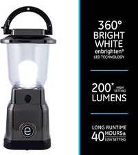 Enbrighten LED Mini Lantern, Battery Operated, Bright White, 200 Lumens, 40...
