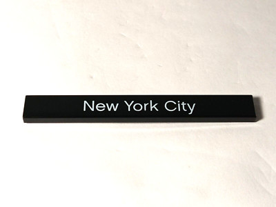 LEGO Street Direction Sign NEW YORK CITY Subway Station Train 1x8 Highway Road