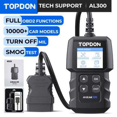 TOPDON AL300 OBD2 EOBD Scanner Car Code Reader Auto Check Engine Diagnostic Tool