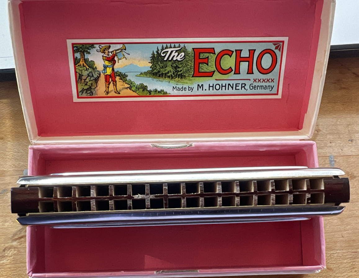 Vintage M Hohner The Echo Harp Bell Made In Germany C/G Key