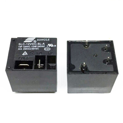 2PCS SONGLE SLC-12VDC-SL-A 12VDC Power Relay 5Pins