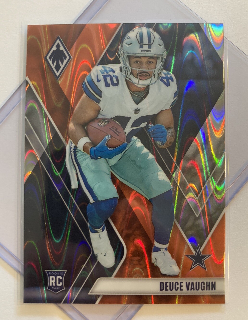 DEUCE VAUGHN - RoOkiE /99 - 2023 Phoenix #134 - ORANGE SEISMIC /99 - Cowboys -