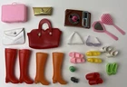 Vtg Barbie Doll Accessories Lot 18 Shoes Boots Purses Sunglasses Record Player