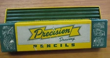 Vtg J.S. Staedtler Precision Drawing Pencils Box 1600 5H Set 12 New Drafting HTF