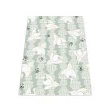 Furniture floor protector Mat under Chair Desk Geometric Birds PVC 120x90