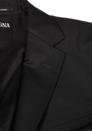 Traje negro a medida ZEGNA Signature talla 50 IT / 40R EE. UU. nuevo con etiquetas - Imagen 5 de 7