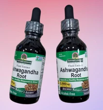 2 Pack ( 2 oz + 2 oz) Nature's Answer Ashwagandha Root 2000mg Extract